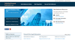 Desktop Screenshot of debtsettlementlawyers.com